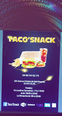 Aliment-réconfort du Restauration rapide Taco'Snack à Calais - n°12