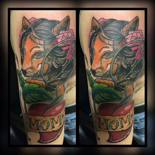 Explore deer tattoo ideas, creative tattoo ideas in Savannah, available at Tatlyfe Studios