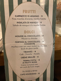 Picchetto à Paris menu