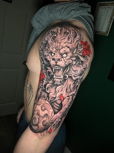 Explore peck tattoo ideas, creative tattoo ideas in Roanoke, available at Saint Cecilias Art Studio