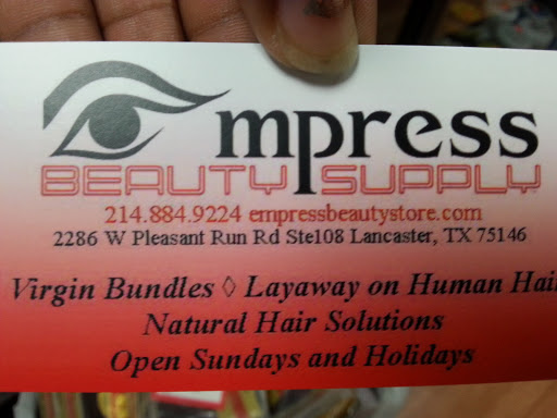 Beauty Supply Store «Empress Beauty Supply», reviews and photos, 2286 W Pleasant Run Rd #108, Lancaster, TX 75146, USA
