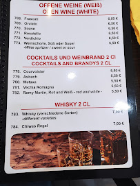 Restaurant Da Agazi à Hockenheim carte