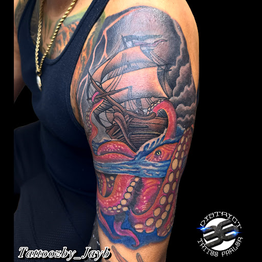 Explore small ocean tattoo ideas, creative tattoo ideas in Passaic, available at District 36 Tattoo Parlor
