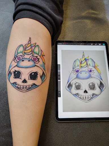 Explore draco tattoo ideas, creative tattoo ideas in Spirit Lake, available at Castaway tattoo