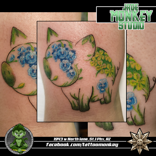 Explore year 2000 tattoo ideas, creative tattoo ideas in Phoenix, available at Jade Monkey Studio