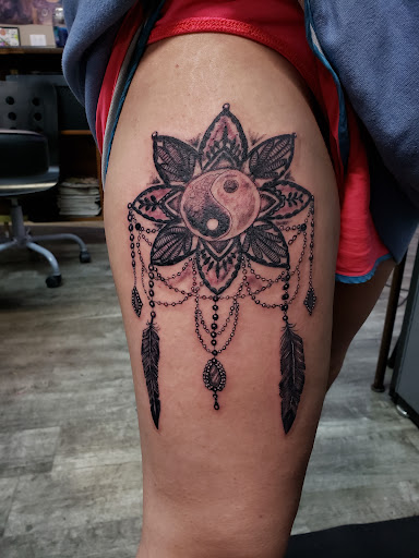 Explore volcano tattoo ideas, creative tattoo ideas in Linn Creek, available at Hillard Skillard Tattoos, LLC.