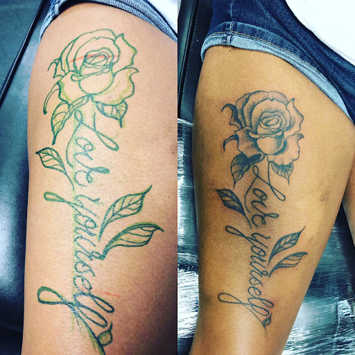 Explore neptune tattoo ideas, creative tattoo ideas in Roxboro, available at Solo Ink Tattoo Shop Appointment Only