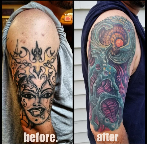 Explore tattoo ideas to fill space, creative tattoo ideas in Buford, available at Inked Arts Tattoo Studio
