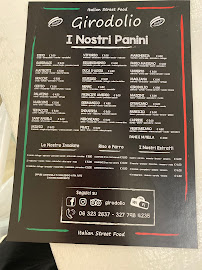 Menu / carte de Girodolio à Rome