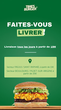 Aliment-réconfort du Restauration rapide Times burger Saint Raphaël à Saint-Raphaël - n°11