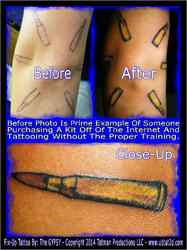Explore farmer tattoo ideas, creative tattoo ideas in Topeka, available at Artist Alley Studio Tattoos & Piercings