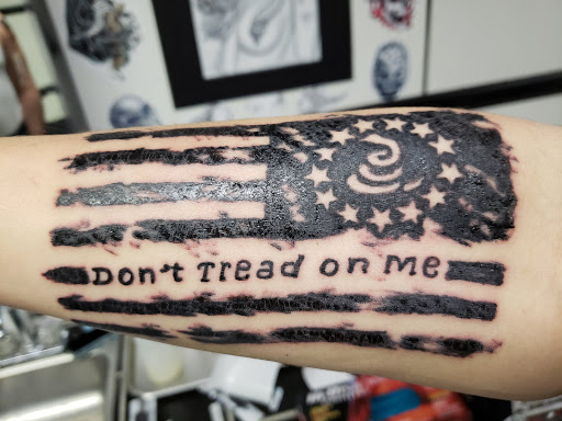 Explore crochet tattoo ideas, creative tattoo ideas in Erie, available at EliKingInk