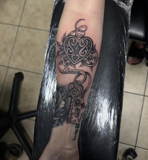 Explore divorce tattoo ideas, creative tattoo ideas in Houston, available at 333 Tattoo Studio HTX