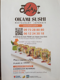 Okami Sushi (Bistro Okami) à Les Clayes-sous-Bois carte