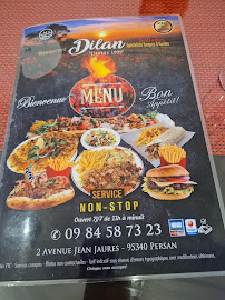 Kebab Chez Dilan à Persan menu