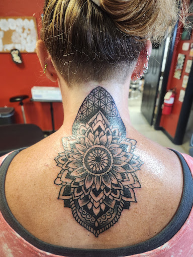 Explore oriental sleeve tattoo ideas, creative tattoo ideas in Kill Devil Hills, available at Croatan Tattoo Company