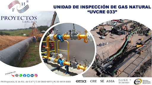 FH Proyectos, S. de R.L. de C.V. Unidad de Inspección, Dictamen: Gas Natural, Gas LP, Recipientes a Presión.