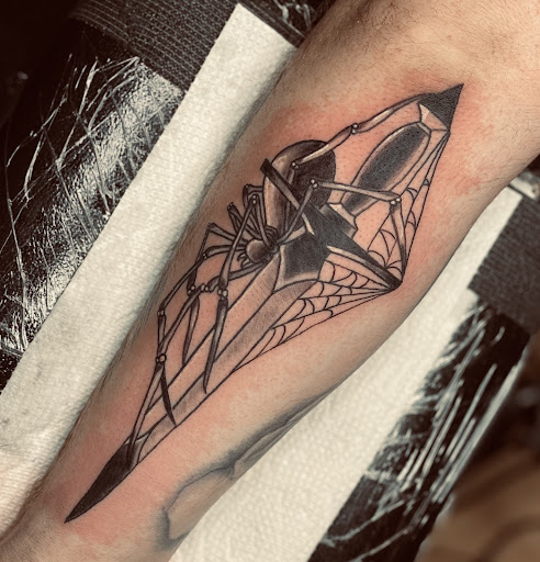 Explore tattoo collage ideas, creative tattoo ideas in Athol, available at Ragnark Tattoo Company