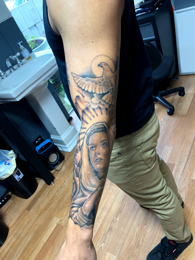 Explore tattoo ideas for girlfriends name, creative tattoo ideas in Sarasota, available at SEVEN SINS Tattoo Studio