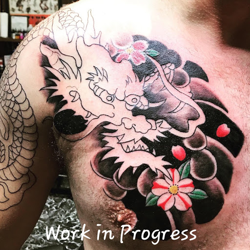 Explore violet tattoo ideas, creative tattoo ideas in Butler, available at Red Parlour Tattoo & Piercing NJ