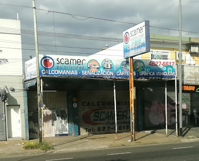 SCAMER PUBLICIDAD - Calcomanías y carteles