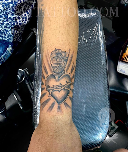 Explore triquetra tattoo ideas, creative tattoo ideas in Addison, available at Cat Tattoo