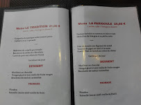 Restaurant LA FARIGOULE spécialités provençales NYONS à Nyons carte
