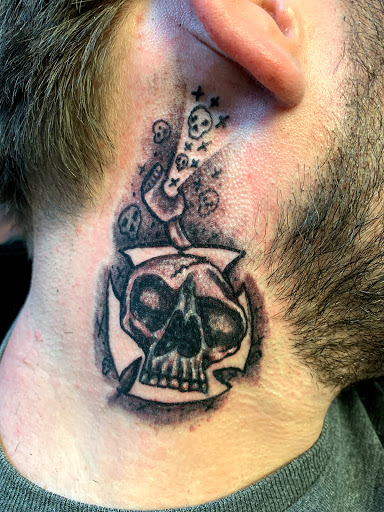 Explore father and daughter c.r.p.s tattoo ideas, creative tattoo ideas in Seymour, available at American Gypsy Tattoo Corp.