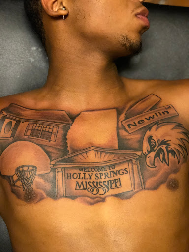 Explore ear tattoo ideas for women, creative tattoo ideas in Starkville, available at Xclusive Ink Tattoo Company