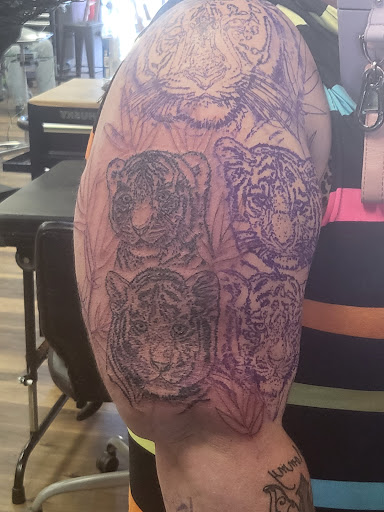 Explore koi fish tattoo sleeve ideas, creative tattoo ideas in Leavenworth, available at Righteous Tattoo Studio