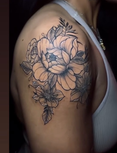 Explore tattoo ideas behind the ear tattoos, creative tattoo ideas in Houston, available at 333 Tattoo Studio HTX