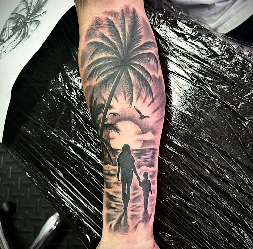 Explore deer tattoo ideas, creative tattoo ideas in Fort Myers, available at Loyal 2 The Coil Tattoos & Piercings (Edison Mall Location Entrance F)