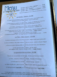 Menu / carte de le Papet à Saint-Laurent-des-Arbres