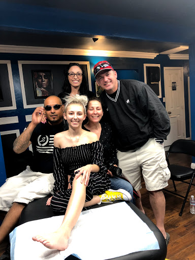 Explore heath ledger joker tattoo ideas, creative tattoo ideas in Garden Grove, available at Ashes 2 Ink Tattoo and Piercing LLC