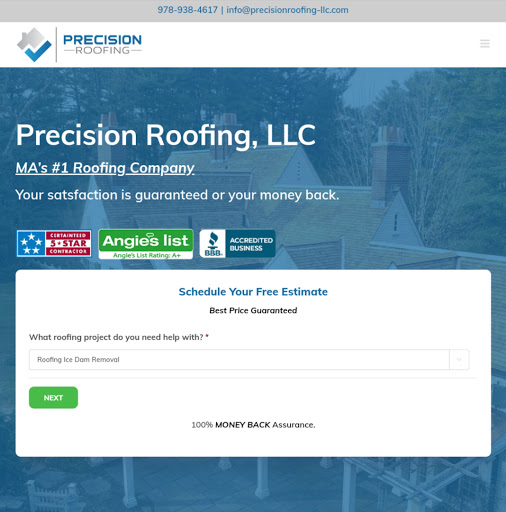 Roofing Contractor «Precision Roofing, LLC», reviews and photos, 550 Newtown Rd #115, Littleton, MA 01460, USA