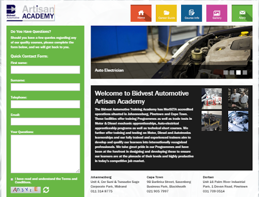 McCarthy Training - Bidvest Automotive Artisan Academy