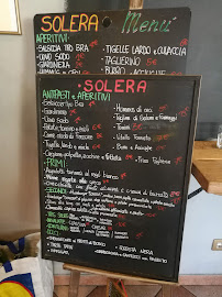 Carte du Solera Ristorante à Turin