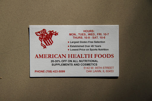 Health Food Store «American Health Foods», reviews and photos, 5142 95th St, Oak Lawn, IL 60453, USA