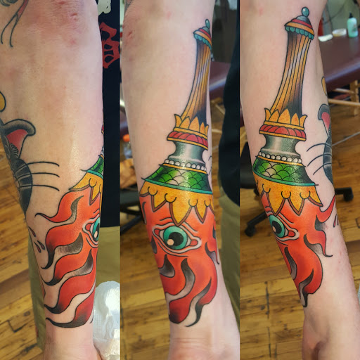 Explore tattoo ideas loyalty, creative tattoo ideas in Providence, available at The Torchbearer Tattoo