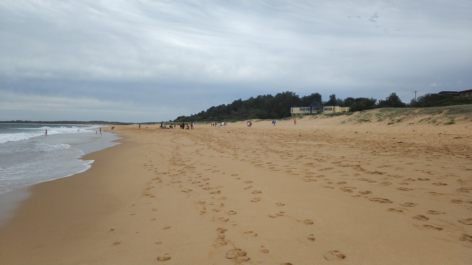 Zdjęcie Wollumboola Beach z powierzchnią jasny, drobny piasek