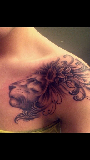 Explore skull sleeve tattoo ideas, creative tattoo ideas in Fargo, available at Golden Dragon Tattoo