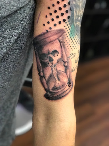 Explore american flag sleeve tattoo ideas, creative tattoo ideas in Roscoe, available at Elevated Ink Tattoo