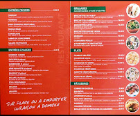 Menu du Chez Georges spécialités libanaises à Bayonne