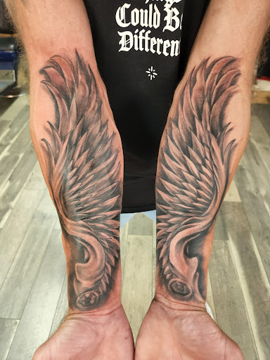 Explore wendigo tattoo ideas, creative tattoo ideas in Coeur D Alene, available at Inkworld Tattoo