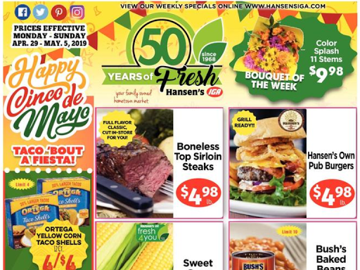 Grocery Store «Hansens IGA Food Center», reviews and photos, 305 W 5th St, Neillsville, WI 54456, USA