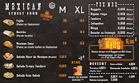 Menu / carte de Chez poncho ( Aix les Bains ) à Aix-les-Bains