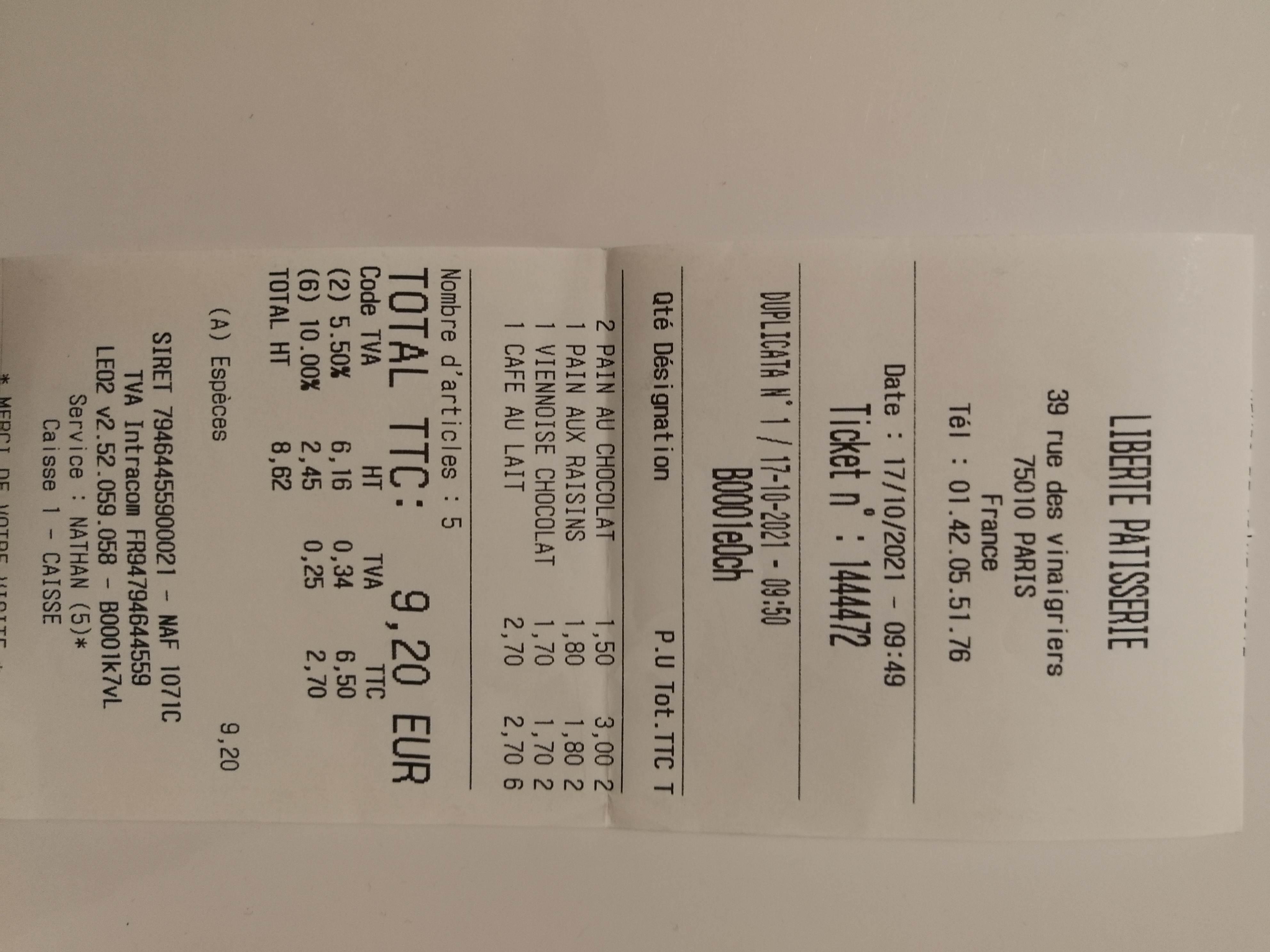 Photo n° 1 de l'avis de B.K fait le 17/10/2021 à 19:28