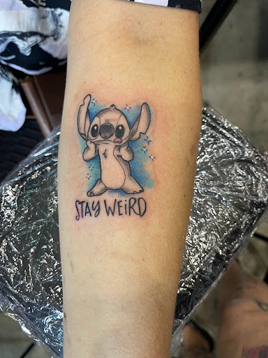 Explore halloween sleeve tattoo ideas, creative tattoo ideas in Donora, available at Alchemy Arts Tattoo & Permanent Makeup Studio