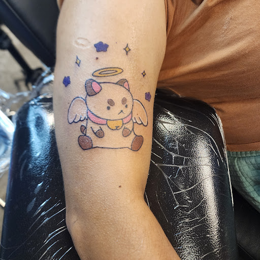 Explore cadillac tattoo ideas, creative tattoo ideas in Puyallup, available at Blvck Widow Ink