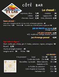 Carte du Ti Cab' Acotz à Saint-Jean-de-Luz